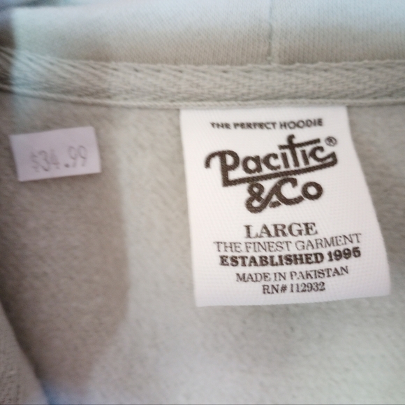 Las Vegas Super Soft hooded sweatshirt light green size large - Picture 3 of 5